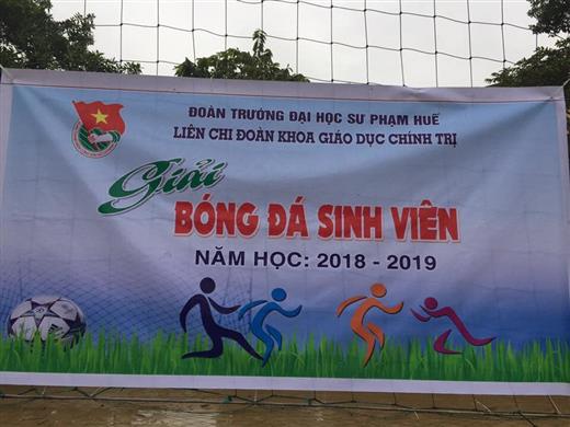 Liên Chi Đoàn tổ chức giải bóng đá sinh viên năm 2018